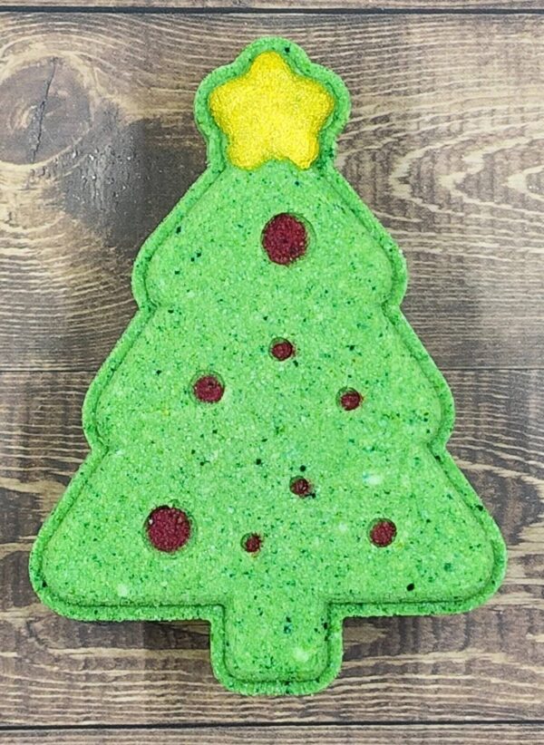 fizz bizz christmas tree bath bomb: with ornaments