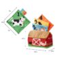 Soft farm-themed baby toy set with numbers and animals.