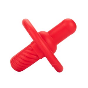 Red silicone dog chew toy