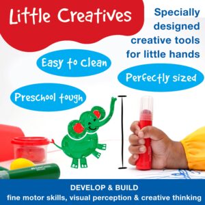 Creative tools for kids, easy to clean and tough.