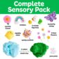 Complete sensory pack with toys and colorful items.
