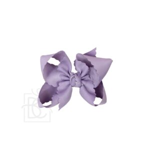 Beyond Creations - 4.5 inch Scalloped Edge Bow on Alligator Clip
