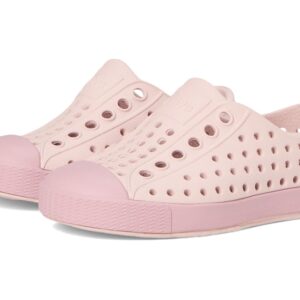 Pink perforated slip-on shoes
