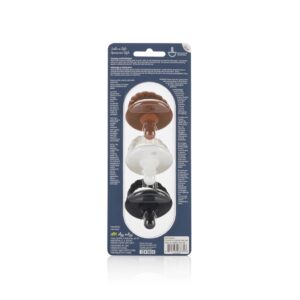 Suction hooks in three colors, packaged on card.