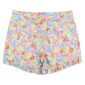 Floral patterned ruffle shorts for kids.