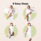 How to swaddle a baby in four steps.