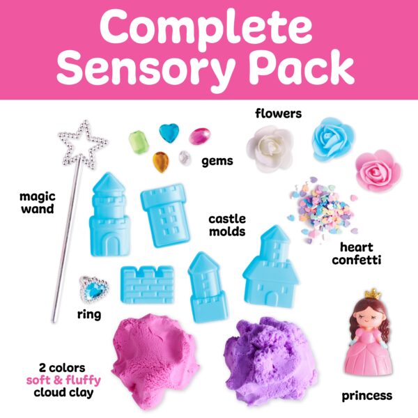Sensory pack with clay, molds, and accessories.