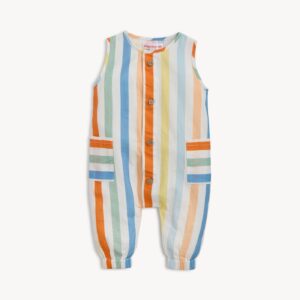 Magnetic Me - Multistripe Woven Sleeveless Pant Romper