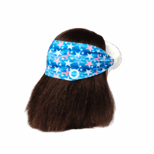 Starry blue headband on mannequin head