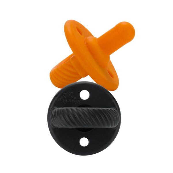 itzy ritzy sweetie soother™ pacifier sets (2 pack): agave + succulent cables Rubber dog toy with orange and black parts