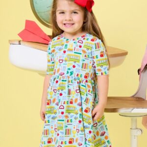 RuffleButts - Classroom Crew Twirl Dress