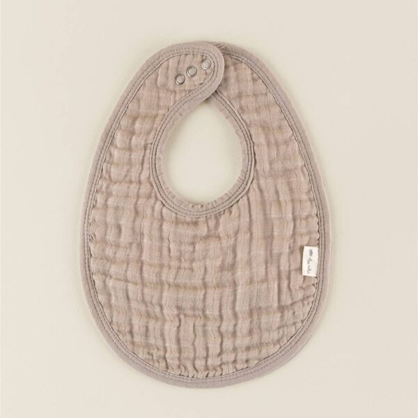itzy ritzy *new* itzy bibs™: check yes! Beige textured baby bib with snaps.