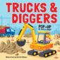 simon & schuster trucks & diggers: pop up book by