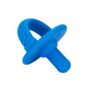 Blue silicone pacifier for babies
