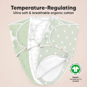 Organic cotton baby wraps, temperature-regulating and breathable.
