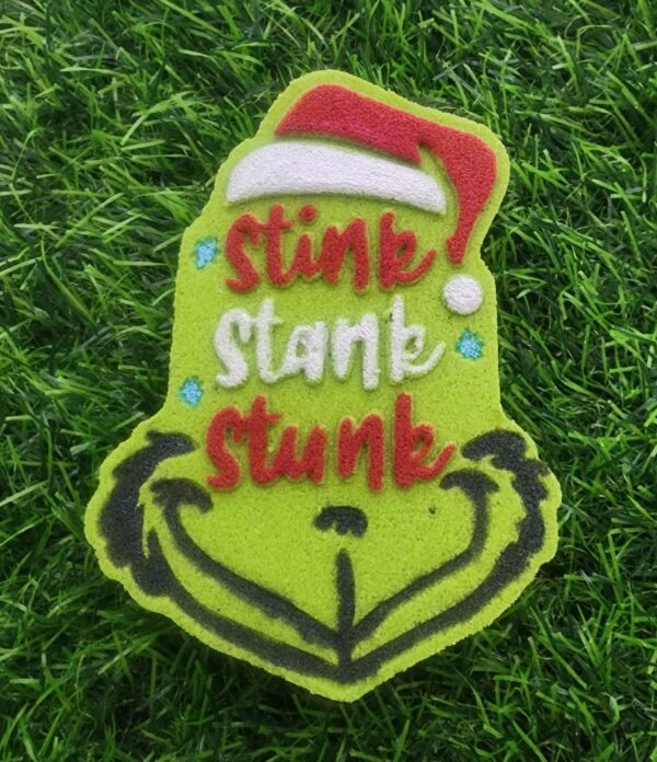 fizz bizz grinchmas stink stank stunk bath bomb