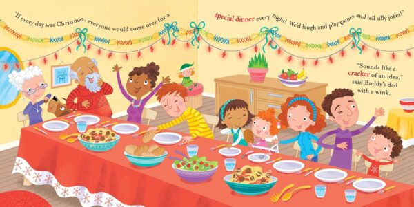 simon & schuster if every day was christmas: padded board book by em bruce