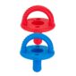 Red and blue dog chew toys