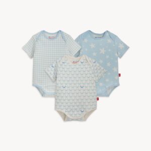 Magnetic Me - Organic Cotton Bodysuit Bundle - 3 Pack - Boy Multicolor