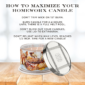 Guide to optimize burning HomeWorx scented candles.