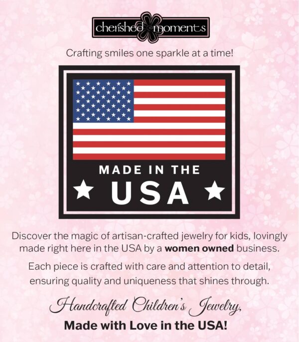 Handcrafted children's jewelry made in USA.