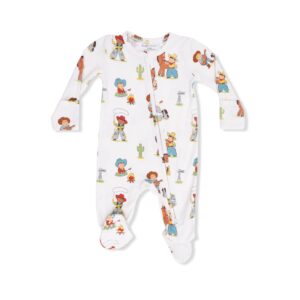 Angel Dear - Vintage Cowboys - 2 Way Zipper Footie