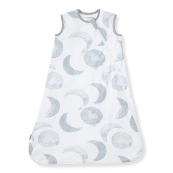 Baby sleep sack with moon pattern design