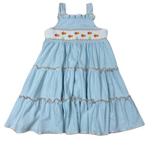 Whimsy Bay Kids - Goldfish Gang Smocked Tiered Dress