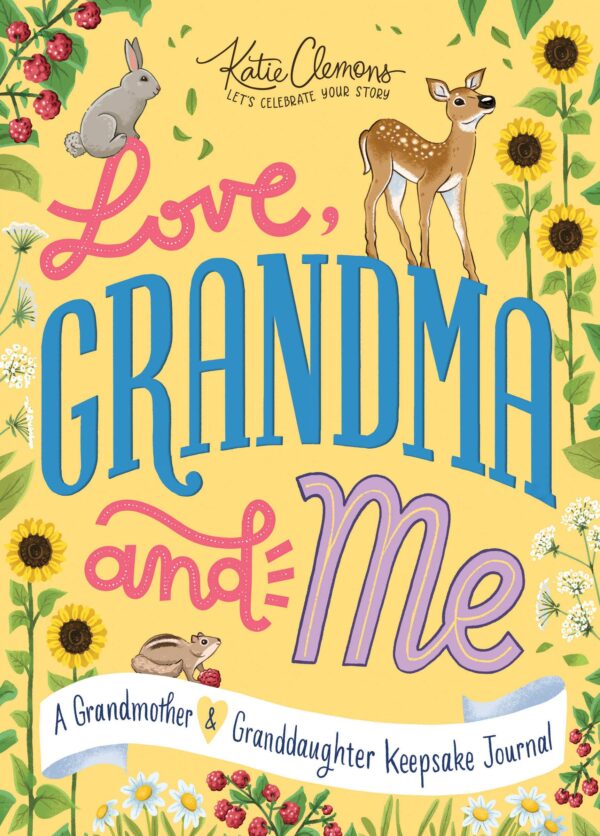 Colorful journal cover: Love, Grandma and Me.