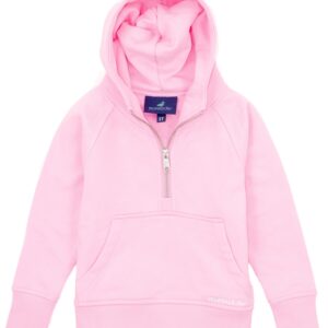 Pink toddler hoodie with front pocket.