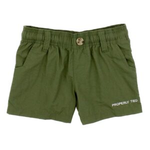 Properly Tied - Mallard Shorts - Olive Green