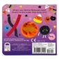 Colorful Halloween-themed book cover with candy illustrations.