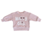 Pink sweatshirt with 'Happy Girl' design