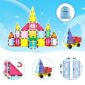 Magnetic building blocks for creative kids' construction.