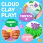 Cloud clay play: stretch, squish, stamp activities.