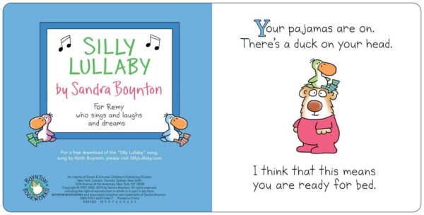 simon & schuster silly lullaby by sandra boynton simon & schuster silly lullaby by sandra boynton