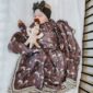 cowkid clothing co muave ranch horse bamboo muslin blanket