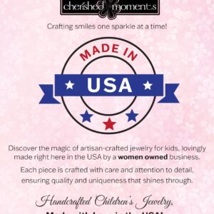 Handcrafted children's jewelry made in USA, women-owned.