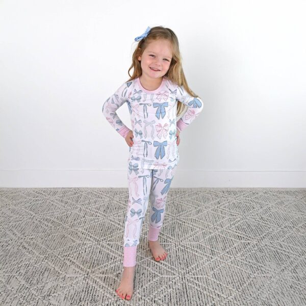 gigi and max samantha bows two piece no button bamboo kids lounge gigi and max samantha bows two piece no button bamboo kids lounge