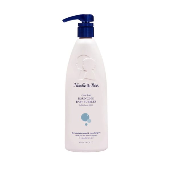 noodle & boo bouncing baby bubbles creme douce Noodle & Boo baby bubble bath bottle.