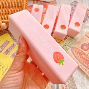 Sparkling Extras - Strawberry Squeeze Butter Shape Fidget Toy Squishy