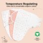 Organic cotton baby swaddles temperature regulating design