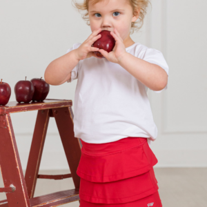 RuffleButts - Active Skort Red