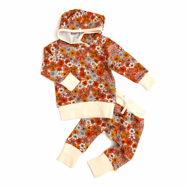 gigi and max louisa hoodie set Colorful floral kids' hoodie and pants outfit