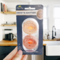 Itzy Ritzy Sweetie Soother pacifiers packaging in kitchen.
