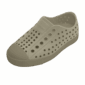 Perforated beige rubber slip-on shoe