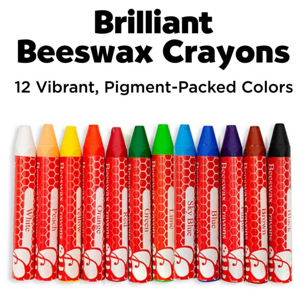 faber castell / creativity for kids 12 brilliant beeswax crayons in storage case for kids Brilliant beeswax crayons, 12 vibrant colors.