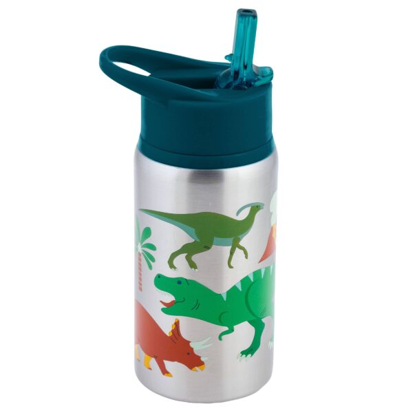 stephen joseph gifts stainless steel water bottles Stainless steel kids bottle with dinosaur design