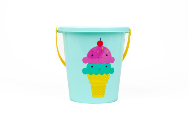 toysmith toysmith 6 piece set ice cream sand bucket set Colorful plastic bucket with ice cream design