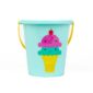 Colorful plastic bucket with ice cream design